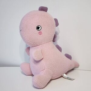 Kid Connection Knit Dinosaur Plush Kids Pink Purple Stegosaurus Stuffed Animal‎